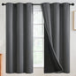 SimpleHome Cream 100% Blackout Curtains Room Darkening Living Room 84 Inch