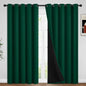 Yakamok Emerald Green Blackout Curtains 84 inches for Living Room, 52" Wide