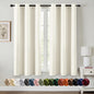 MIULEE Blackout Curtains for Bedroom 2 Panels 40 x 84 Inch Long Black