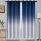SimpleHome Ombre Black to Grey White Curtains for Living Room 52Wx84L