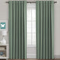 H.VERSAILTEX Blackout Curtains Thermal Insulated Window Treatment Panels Room Darkening Blackout Drapes for Living Room Back Tab/Rod Pocket Bedroom Draperies, 52 x 84 Inch, Light Sage, 2 Panels