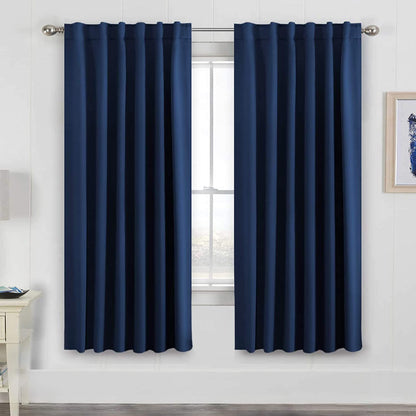 H.VERSAILTEX Blackout Curtains Thermal Insulated Window Treatment Panels Room Darkening Blackout Drapes for Living Room Back Tab/Rod Pocket Bedroom Draperies, 52 x 84 Inch, Light Sage, 2 Panels