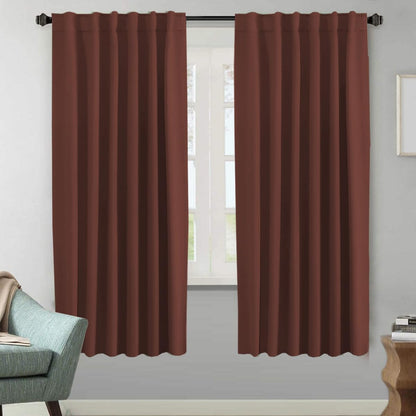 H.VERSAILTEX Blackout Curtains Thermal Insulated Window Treatment Panels Room Darkening Blackout Drapes for Living Room Back Tab/Rod Pocket Bedroom Draperies, 52 x 84 Inch, Light Sage, 2 Panels