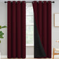 Yakamok Emerald Green Blackout Curtains 84 inches for Living Room, 52" Wide