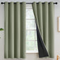 Yakamok Emerald Green Blackout Curtains 84 inches for Living Room, 52" Wide