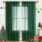 SpaceDresser Sheer Voile Curtains for Living Room 84 Inch Long 2 Panels
