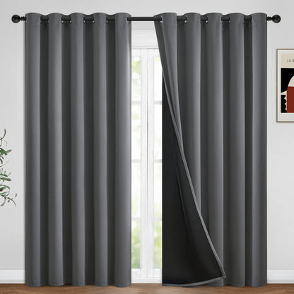 Yakamok Emerald Green Blackout Curtains 84 inches for Living Room, 52" Wide