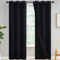 Yakamok Emerald Green Blackout Curtains 84 inches for Living Room, 52" Wide