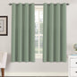 H.VERSAILTEX 100% Blackout Curtains for Bedroom Black Out Curtains 96 inch Thermal Insulated Long Blackout Curtains for Living Room, Energy Saving Curtains for Patio Door Grommet (1 Panel, Jet Black)