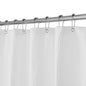 Barossa Design Waffle Weave White Shower Curtain Hotel, Standard Size