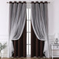European Luxury Nordic Princess Style Double Layer Sheer Curtain, Elegant Bedroom Living Room Balcony Drapes, 1pc Cloth Window Covering, Home Textile, Home Decoration Curtain, Home Decorative Curtain