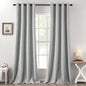 MIULEE 100% Blackout Linen Curtains for Bedroom 52x90 Inches Natural Beige