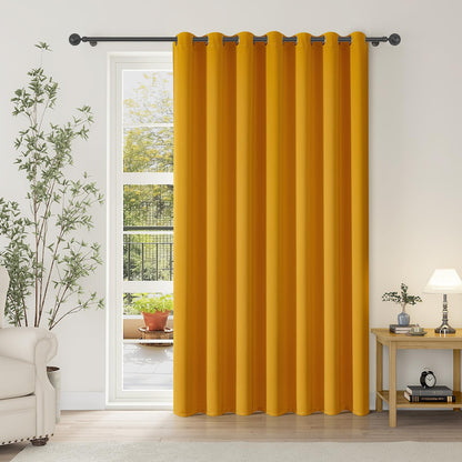 ChrisDowa Blackout Curtains Door Curtain for Doorway Privacy Closet Drapes