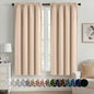MIULEE Halloween Black Blackout Curtains for Bedroom Room 40"x63" 2 Panels