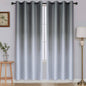 SimpleHome Ombre Black to Grey White Curtains for Living Room 52Wx84L