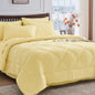 HEVUMYI 7-Piece Full Comforter Set, Dark Grey Bed in a Bag
