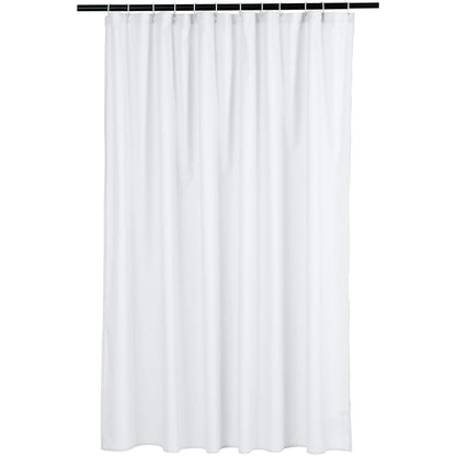 Amazon Basics 8-Gauge PEVA Shower Curtain or Liner with Mesh Storage Pockets - 72" x 72", Clear