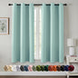 MIULEE Blackout Curtains for Bedroom 2 Panels 40 x 63 Inch Long Black