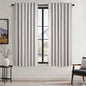 Topfinel Cream Linen Blackout Curtains 84 Inch Long for Bedroom Living Room, Ivory Pinch Pleat Back Tab Full Blackout Drapes Farmhouse Boho Curtains for Window, White Neutral Curtains 52" X 84" 7 FT