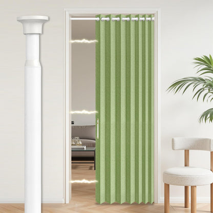 AJAZZ Blackout Accordion Door Magnetic Door Curtain Folding Closet Doors Curtain Invisible for Bedroom Room Living Room Doorway, Grey 42" W x 78" L, 1 Panel
