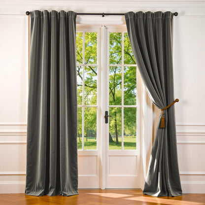 Lazzzy Blackout Curtains Thermal Insulated Curtains Room Window Drapes Super Soft Luxury Curtains for Living Room Bedroom Rod Pocket 2 Panels, 96 Inch Lined | Beige
