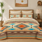 Pamnest Queen Comforter Set with Sheets, 7 Pieces Vintage Tribal Bedding