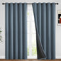 Yakamok Emerald Green Blackout Curtains 84 inches for Living Room, 52" Wide