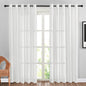 NICETOWN Semi Sheer Linen Ivory Curtains for Bedroom, W52xL84, 2 Panels