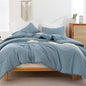 ROSGONIA King Size Comforter Set Olive Green, 3pcs (1 Boho Comforter & 2 Pillowcases), Lightweight Bedding Blanket All Season Bedspreads Quilt