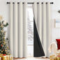 Yakamok Emerald Green Blackout Curtains 84 inches for Living Room, 52" Wide