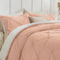 BEDELITE Fluffy Sherpa Queen Comforter Set,Grey