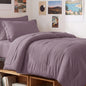 CozyLux Queen Comforter Set Black, 7 Pieces Bed in a Bag