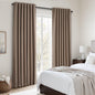 Topfinel Cream Linen Blackout Curtains 84 Inch Long for Bedroom Living Room, Ivory Pinch Pleat Back Tab Full Blackout Drapes Farmhouse Boho Curtains for Window, White Neutral Curtains 52" X 84" 7 FT