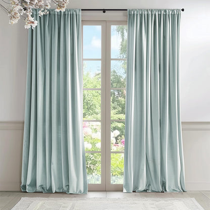 Lazzzy Blackout Curtains Thermal Insulated Curtains Room Window Drapes Super Soft Luxury Curtains for Living Room Bedroom Rod Pocket 2 Panels, 96 Inch Lined | Beige
