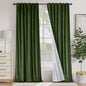 Lazzzy Blackout Curtains Thermal Insulated Curtains Room Window Drapes Super Soft Luxury Curtains for Living Room Bedroom Rod Pocket 2 Panels, 96 Inch Lined | Beige