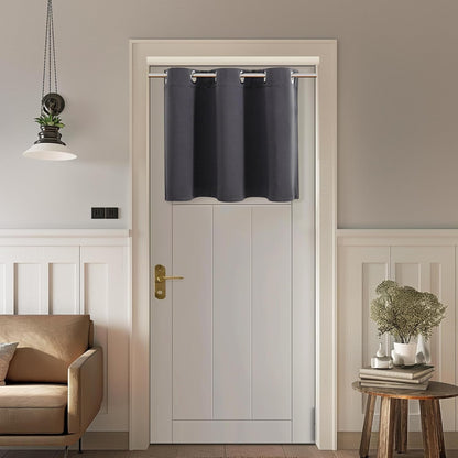 ChrisDowa Blackout Curtains Door Curtain for Doorway Privacy Closet Drapes