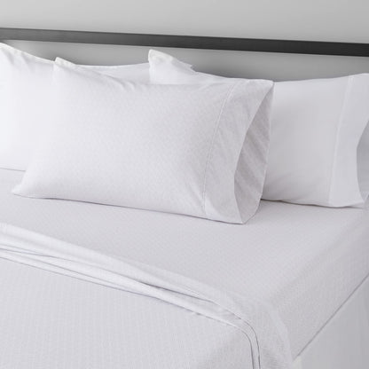 Amazon Basics Lightweight Super Soft Easy Care Breathable Microfiber 4 Piece Bed Sheets Set with 14-Inch Deep Pockets, Full, Navy Blue, Solid