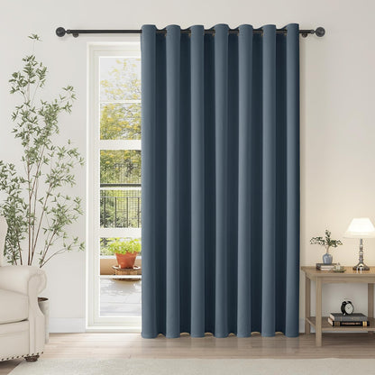 ChrisDowa Blackout Curtains Door Curtain for Doorway Privacy Closet Drapes