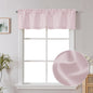 Chyhomenyc 2 Panels White Kitchen Curtains 36 Inch Length Tier Curtain