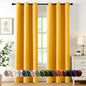 MIULEE Blackout Curtains for Bedroom 2 Panels 40 x 84 Inch Long Black