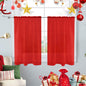 SpaceDresser Sheer Voile Curtains for Living Room 84 Inch Long 2 Panels