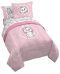 KPOP Demon Hunters Twin Comforter Set 5 Piece Kids Cartoon Bedding, Purple