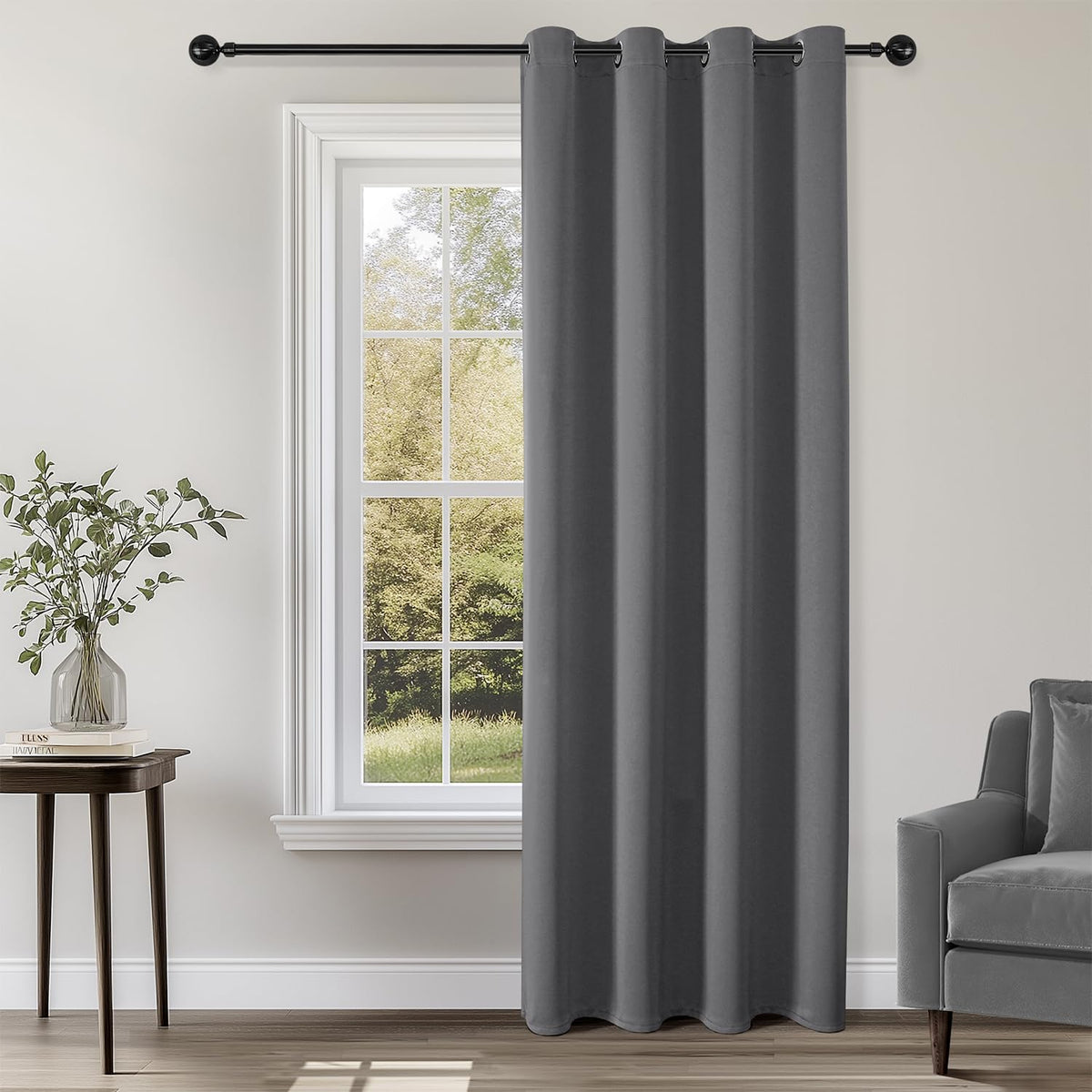 ChrisDowa Blackout Curtains Door Curtain for Doorway Privacy Closet Drapes