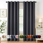 MIULEE Blackout Curtains for Bedroom 2 Panels 40 x 84 Inch Long Black
