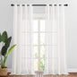 NICETOWN Semi Sheer Linen Ivory Curtains for Bedroom, W52xL84, 2 Panels