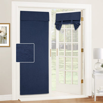 RYB HOME Tricia Room Darkening Curtains for French Door,Door Curtain Blinds