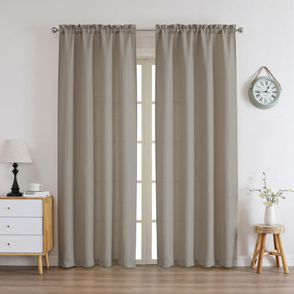 Chyhomenyc 2 Panels White Kitchen Curtains 36 Inch Length Tier Curtain