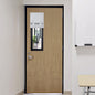 RYB HOME Blackout French Door Curtain, No Drill, W26 x L69, Black, 1 Panel