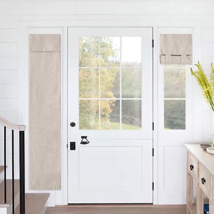 RYB HOME Tricia Room Darkening Curtains for French Door,Door Curtain Blinds