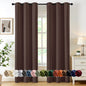MIULEE Blackout Curtains for Bedroom 2 Panels 40 x 84 Inch Long Black
